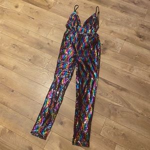 Spunky sequin jumpsuit